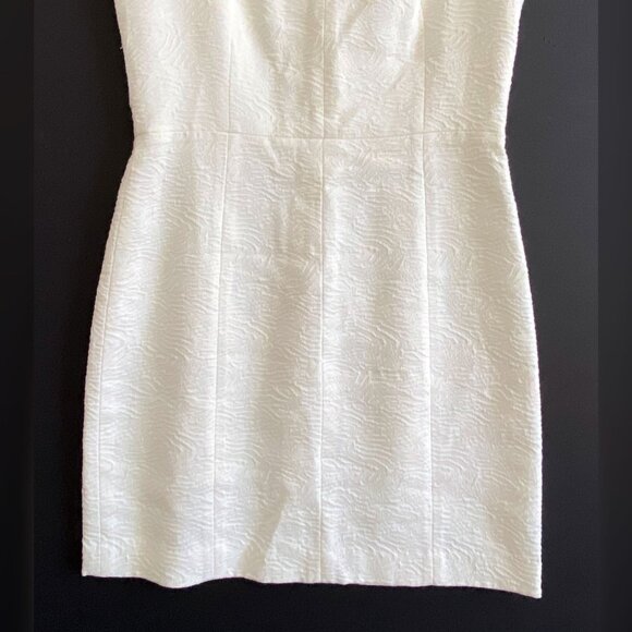 Theory Orinthia Ancua white textured‎ sheath dress, Size 6 - Picture 6 of 14